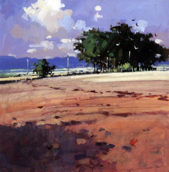 James Orr (b.1937) Summer Trees II, 11.5 x 11.5in.